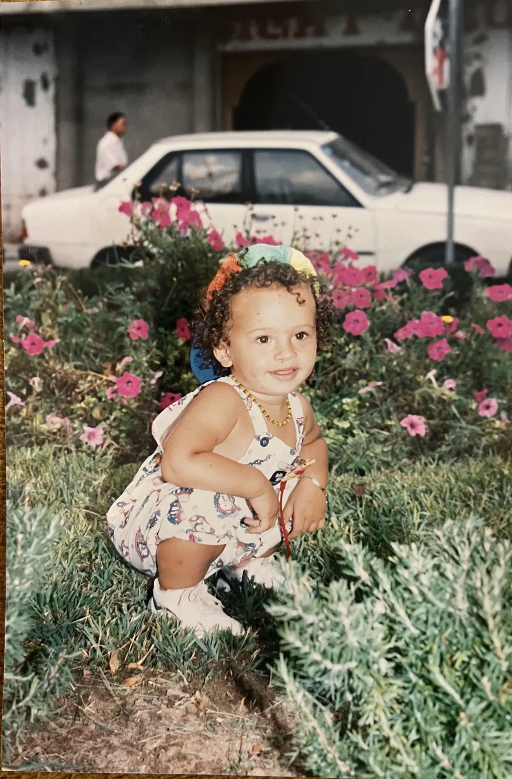 Among the flowers